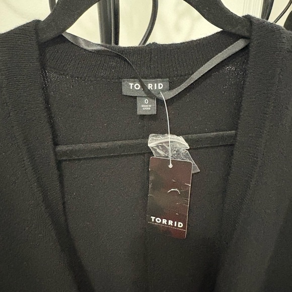 Torrid Black Cape Jacket Open Front - Picture 2 of 6